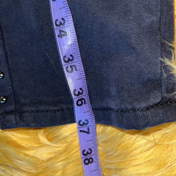 Melanie Lynn black stud detail  stretchy denim jeans Sz 14 - Picture 9 of 10